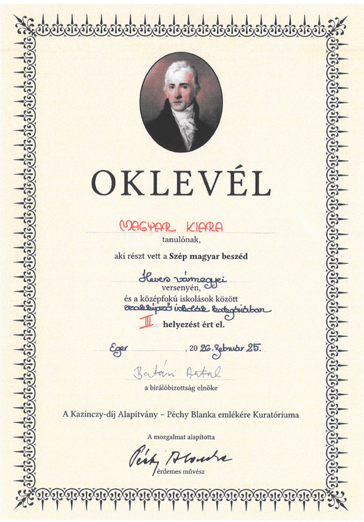 Büszkék vagyunk diákjainkra! 😊